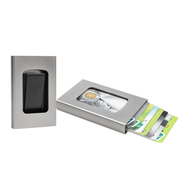 RFID Blacking Secure Pocket Wallet алюминий қолма-қол ақша және карта ұстаушысы